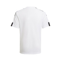 Maillot de football Adidas Squadra 21 pour enfants, blanc et noir