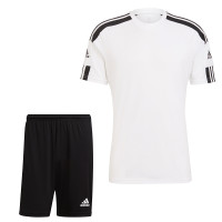 Set d'entraînement Adidas Squadra 21 pour enfants, blanc et noir