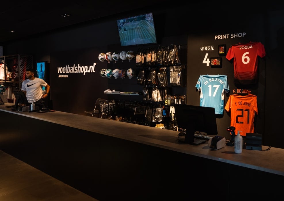 Voetbalshop.nl Amsterdam Winkel Interieur 7