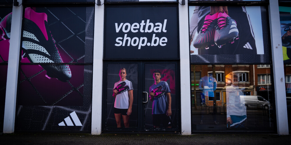 Voetbalshop.be Antwerpen Winkel Voorzijde